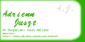 adrienn juszt business card